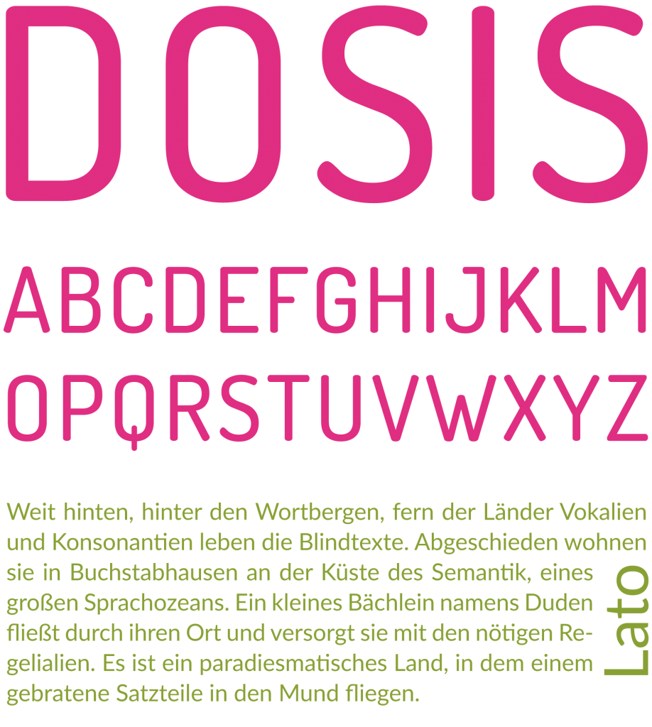 Corporate Design Hausschrift