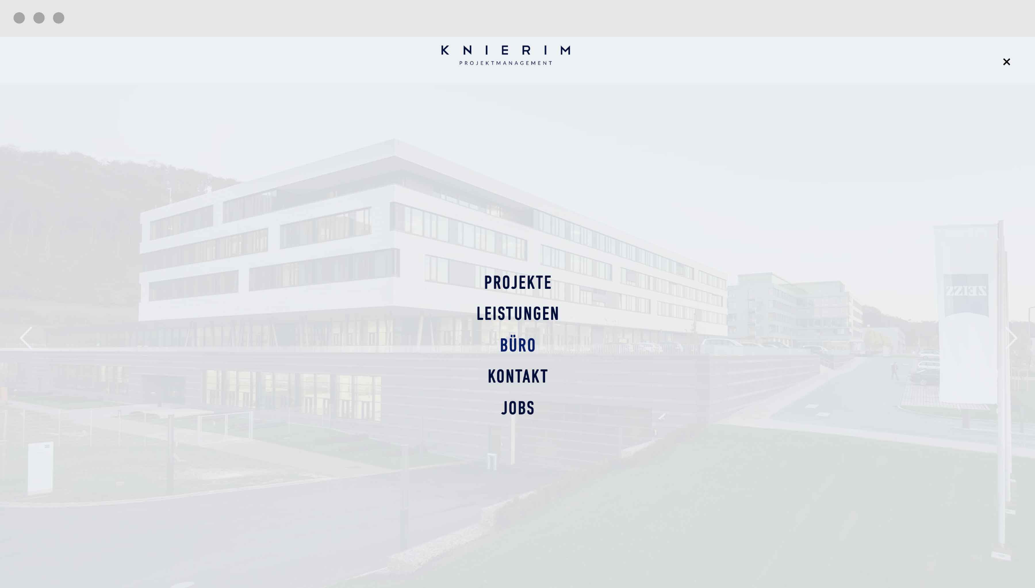 Knierim Projektmanagement Screendesign Webdesign WordPress