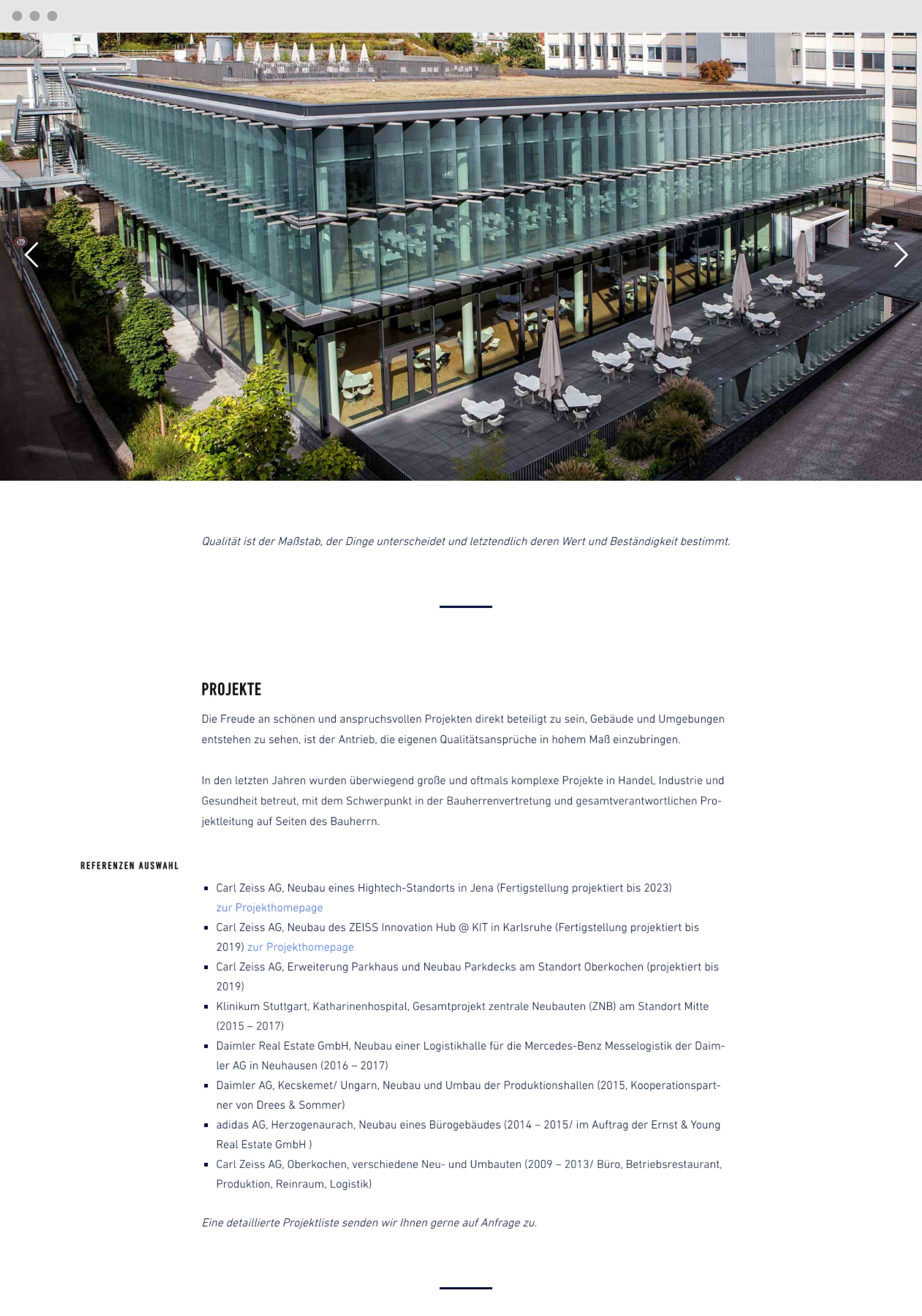 Knierim Projektbild Webdesign WordPress Screendesign