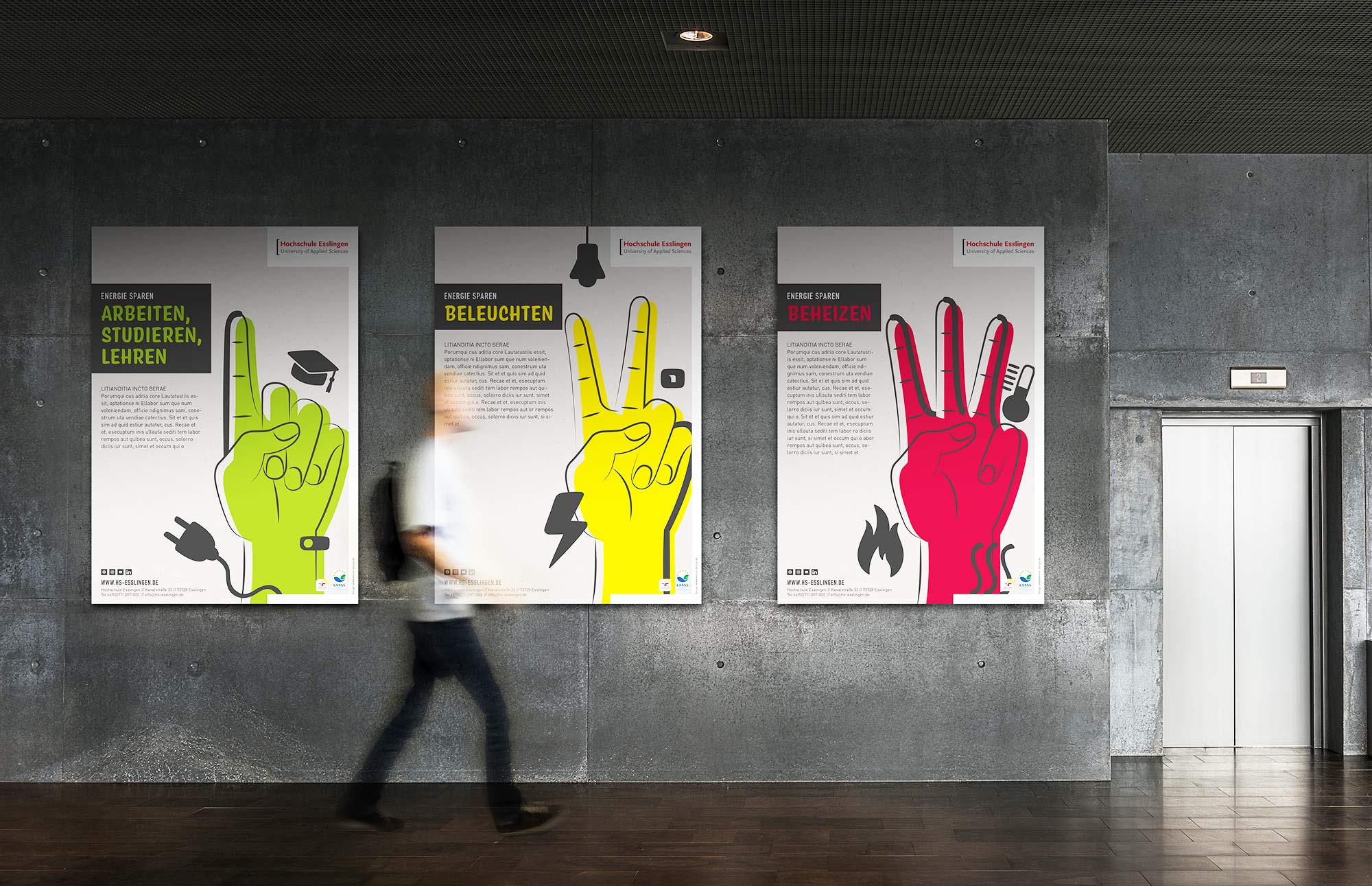 Design im Raum Umweltkampagne