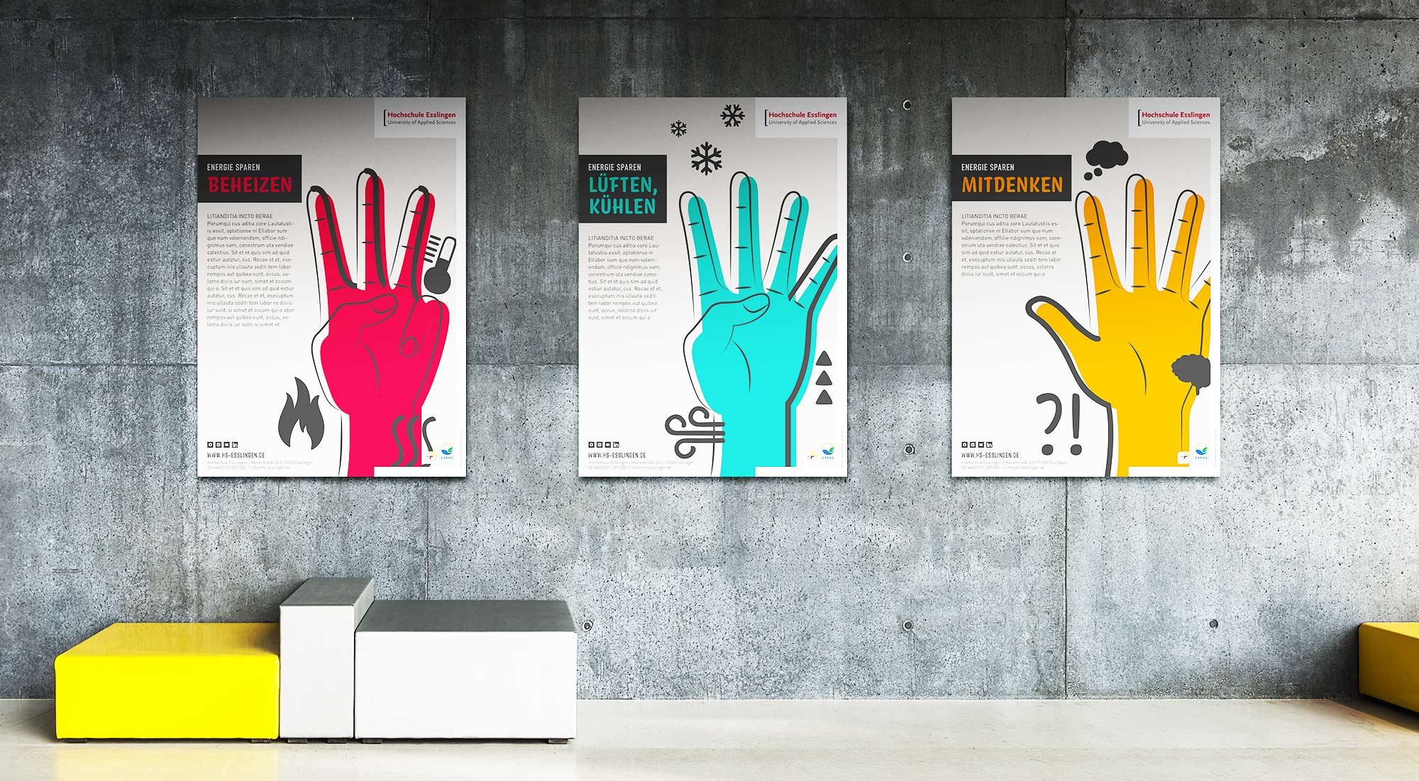 Design im Raum Plakat Gestaltung für Kampagne