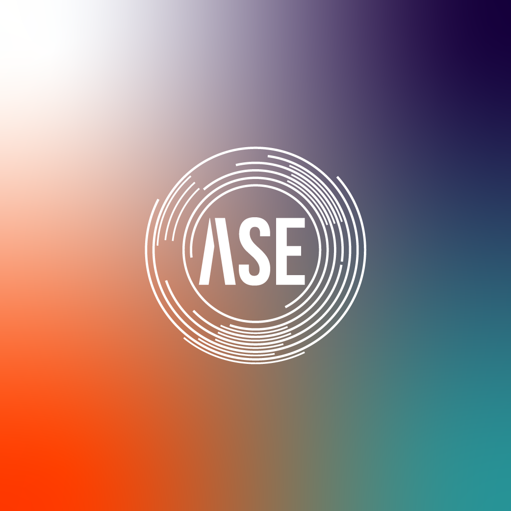 Keyvisual Design Advanced Systems Engineering mit Farbverlauf als Hintergrund
