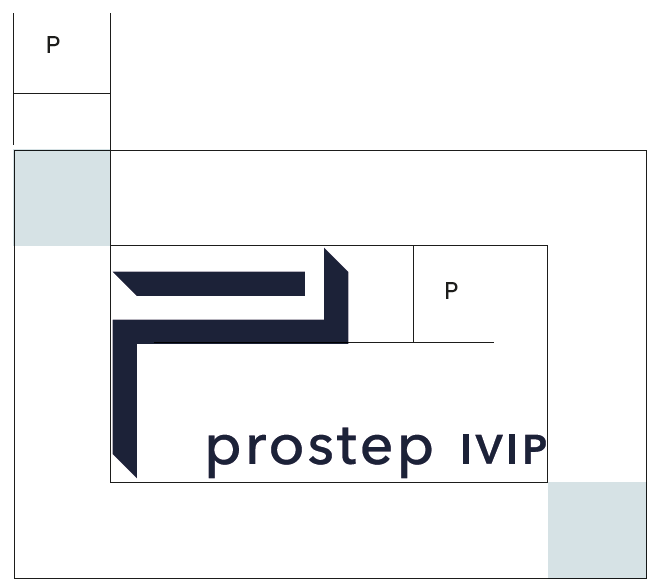 Prostep Ivip Logodesign, Proportionen, Designmanual