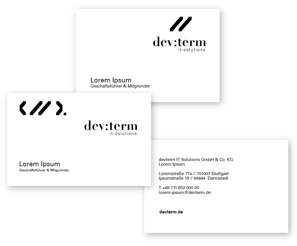 Visitenkarte Design